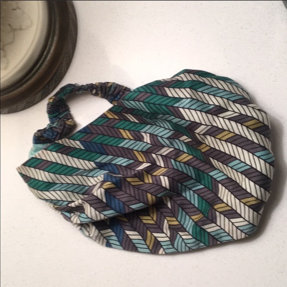 Eugenia Kim Silk Hair Band Turquoise/Blue Multi - Picture 1 of 3